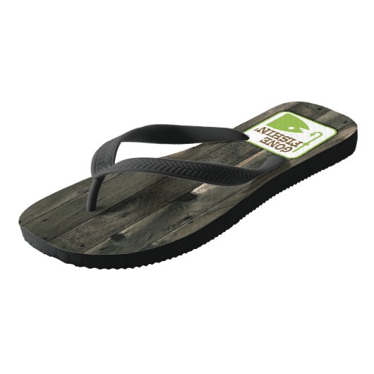 Gone Fishin Teenslippers (Schuin)