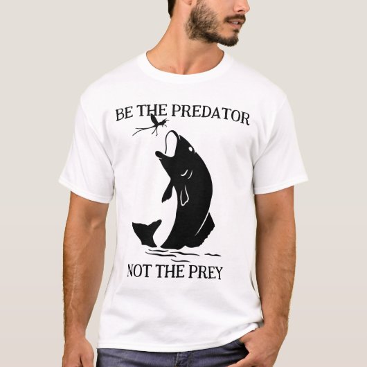 Gone Fishin wordt het roofdier T-shirt (Voorkant)