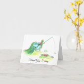 Gone Fishing check card Kaart (Gele Bloem)