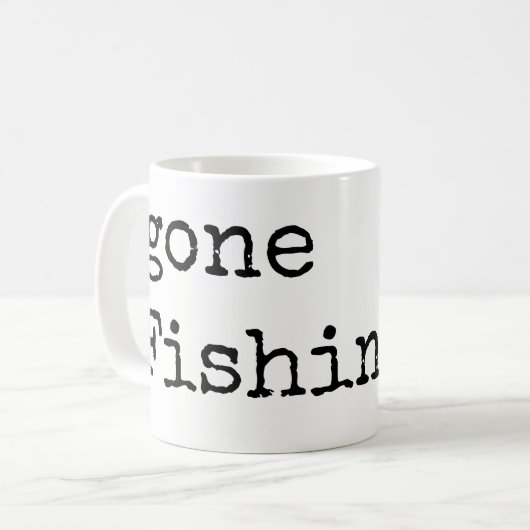 Gone Fishing Coffee Mugs  Koffiemok (Voorkant links)
