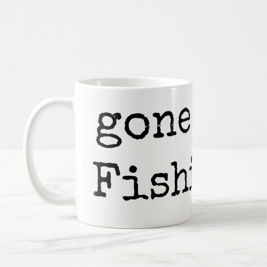 Gone Fishing Coffee Mugs  Koffiemok (Links)