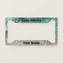 Gone Fishing Custom Name Monogram