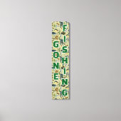 Gone Fishing Fishing Gear Home Business Canvas Afdruk (Voorkant)