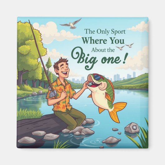 Gone Fishing for Love Magneet (Voorkant)