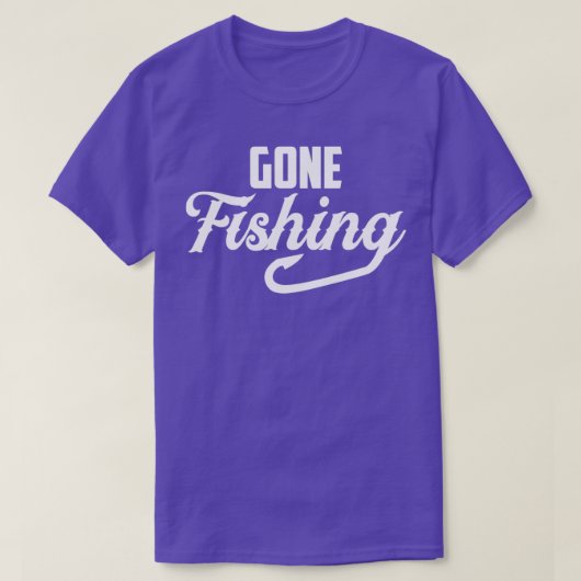 Gone Fishing funny gift for fishing lovers T-shirt (Design voorkant)