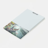 Gone Fishing Gepersonaliseerde Post-it Notes (Schuin)