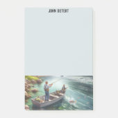 Gone Fishing Gepersonaliseerde Post-it Notes (Voorkant)