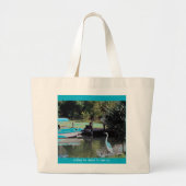 gone fishing! grote tote bag (Voorkant)