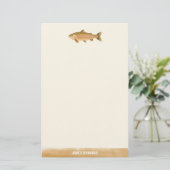 Gone Fishing Illustrated Fish Briefpapier (Staand voorkant)