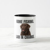 Gone Fishing Lab in Charge Mug Mok (Midden)