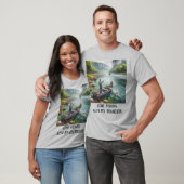 Gone Fishing Opa AI-kunst Basic T-Shirt (Unisex)