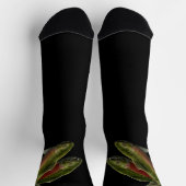 Gone Fishing Socks Coho Salmon Art Socks Sokken (Top)