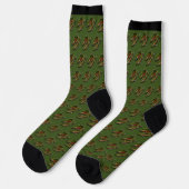 Gone Fishing Socks Coho Zalm Kunst Sokken (Links)