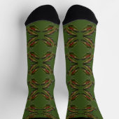 Gone Fishing Socks Coho Zalm Kunst Sokken (Top)