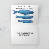 Gone Fishing - Succes bij je pensionering Kaart (Binnen)