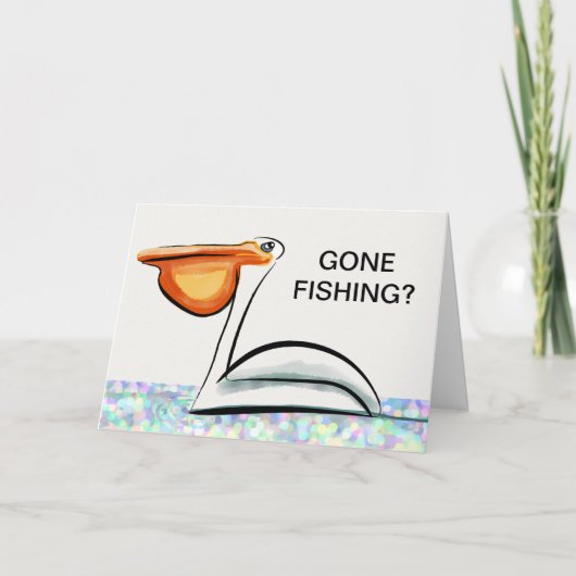 Gone Fishing - Succes bij je pensionering Kaart (Voorkant)