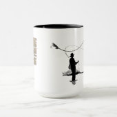 "Gone Fish'n" Gepersonaliseerde koffie Mok (Midden)