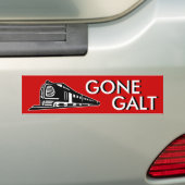 Gone Galt Bumpersticker (Op auto)