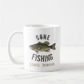 Gone Gevist Bass Fish Modern Fisherman Coffee Koffiemok (Links)