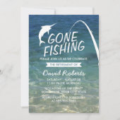 Gone Gevist Beach Retirement Party Kaart (Voorkant)