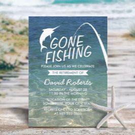 Gone Gevist Beach Retirement Party Kaart