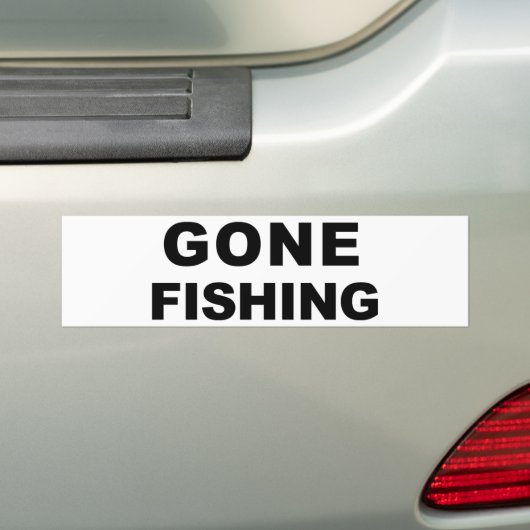 Gone Gevist Bumpersticker (Op auto)