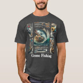 Gone Gevist Fisherman Mannen T-shirt (Voorkant)
