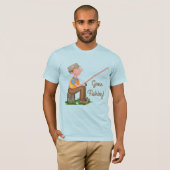 Gone Gevist Fisherman Tekst aanpassen T-shirt (Voorkant volledig)