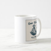 Gone Gevist gepensioneerde visser  Gift Koffiemok (Voorkant rechts)