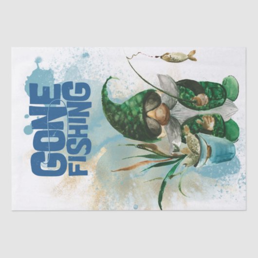 Gone Gevist Gnome Decoupage Tissuepapier (Voorkant)