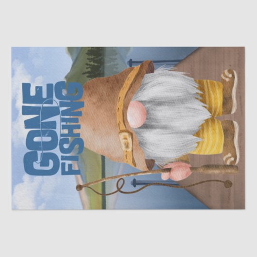 Gone Gevist Gnome Decoupage Tissuepapier (Voorkant)
