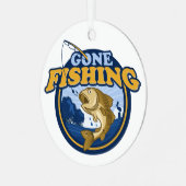 Gone Gevist Metalen Ornament (Voorkant links)