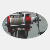 Gone Gevist Ovale Sticker (Voorkant)