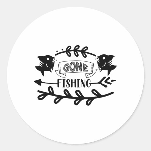 Gone Gevist Ronde Sticker (Voorkant)