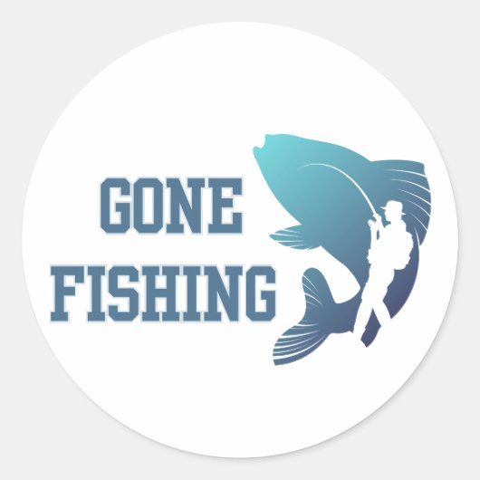 Gone Gevist Ronde Sticker (Voorkant)