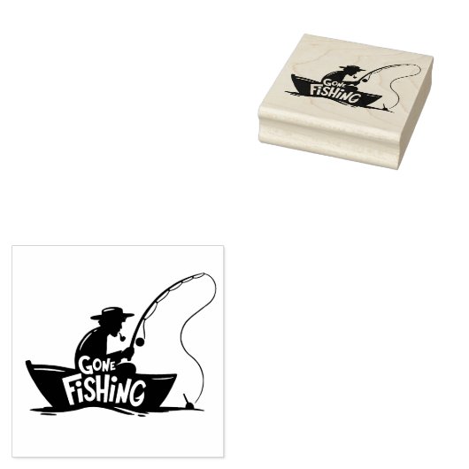 Gone Gevist Rubber Stempel (Gestempeld)