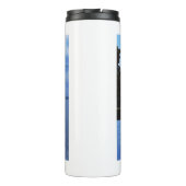 Gone Gevist Sunset Gepensioneerde Visser Gift Thermosbeker (Achterkant)