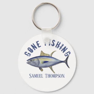 Gone Gevist Tuna Fish Modern Fisherman Cute Sleutelhanger