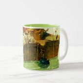 Gone Gevist Tweekleurige Koffiemok (Voorkant rechts)