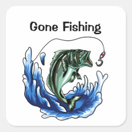 Gone Gevist Vierkante Sticker