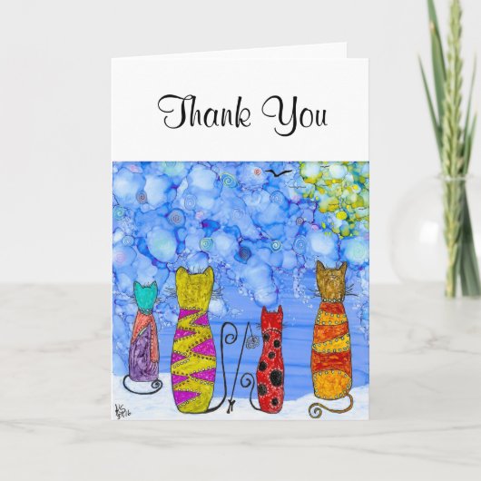 Gone Gevist Wenskaart Bedankkaart (Voorkant)