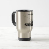 Gone Geviste Koffiebeker Reisbeker (Voorkant links)