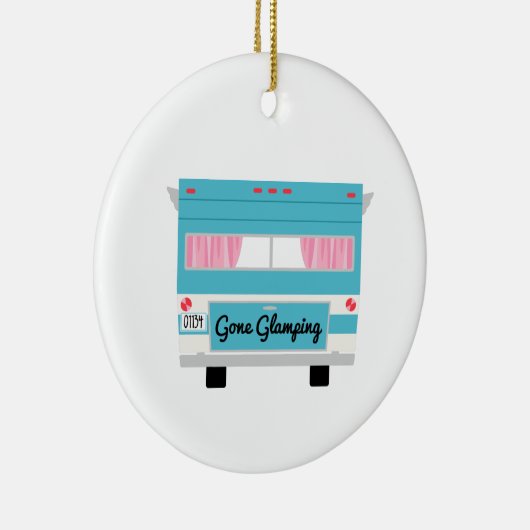 Gone Glamping Keramisch Ornament (Rechts)