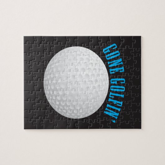 Gone Golfen ⛳🎁 Golfbal Golfer Legpuzzel (Horizontaal)