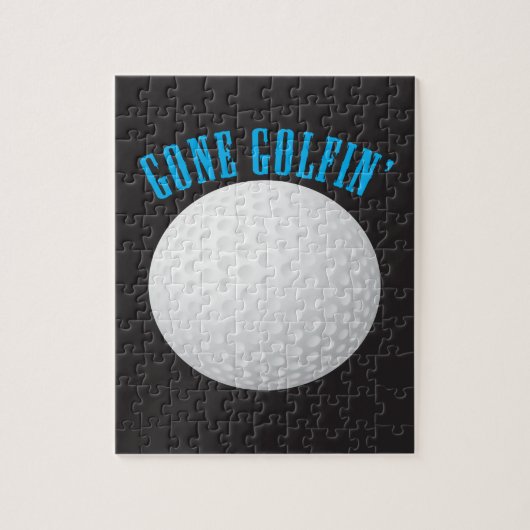 Gone Golfen ⛳🎁 Golfbal Golfer Legpuzzel (Verticaal)