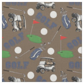 Gone Golfen op Bruin Stof (Close Up)