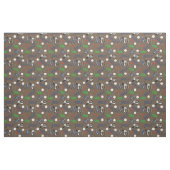 Gone Golfen op Bruin Stof (Fat Quarter)