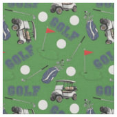 Gone Golfen op Grass Green Stof (Close Up)
