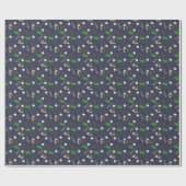 Gone Golfen op grijs-blauw Cadeaupapier (Vlak)