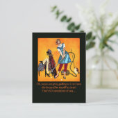 "Gone Golfing" Briefkaart (Staand voorkant)